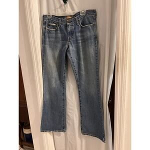 ABERCROMBIE & FITCH VINTAGE 5 POCKET BOOTCUT JEANS 100% COTTON DISTRESSED 10R